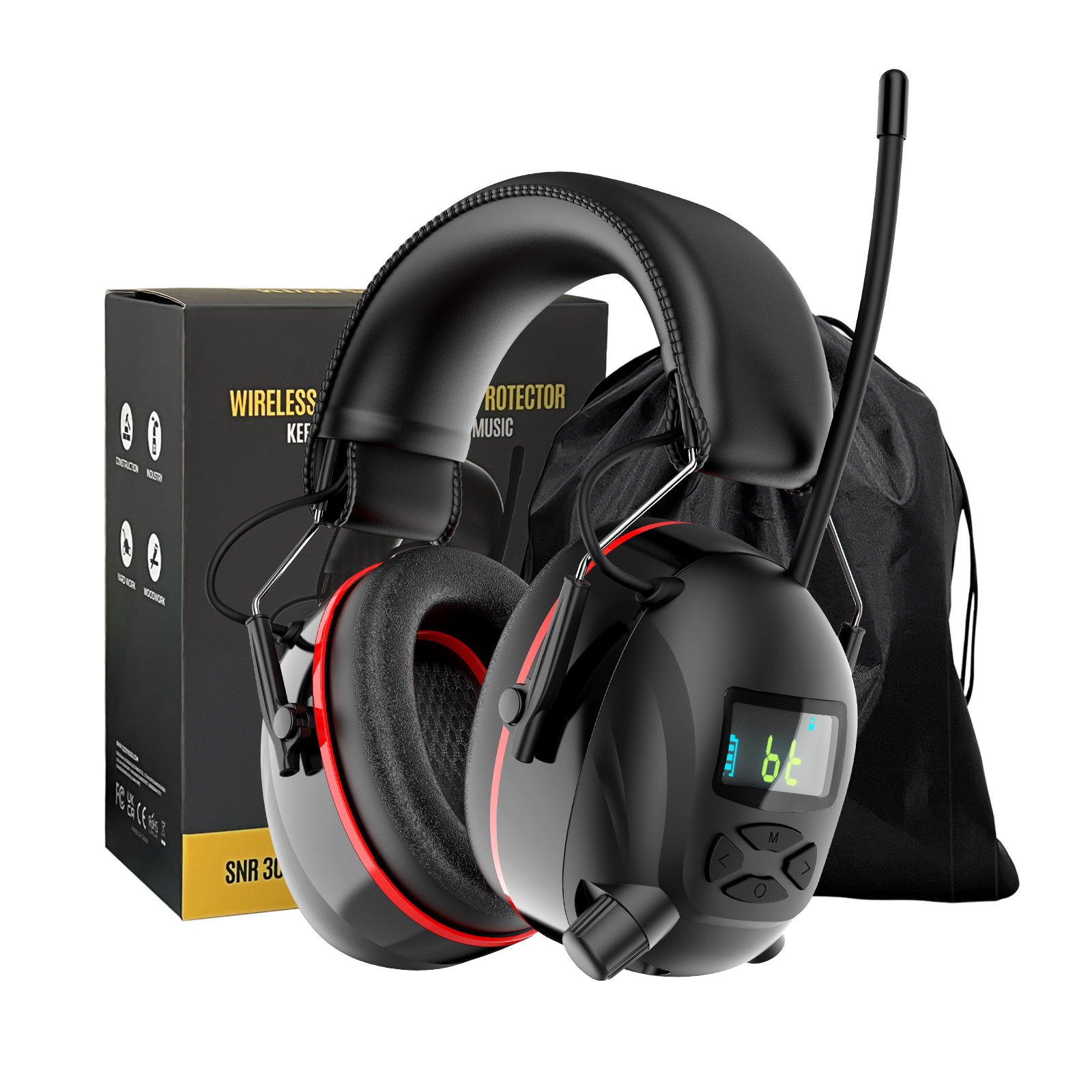 Wireless AM/FM Hearing Protection Earmuffs